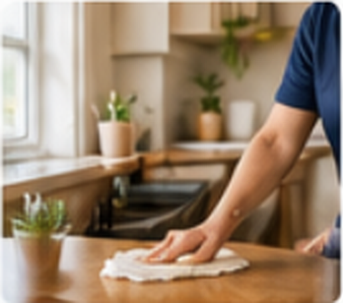 04 kitchen tidying